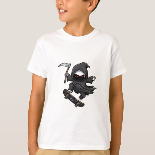 T-shirt Faucheuse de skateboard Chibi Enfants