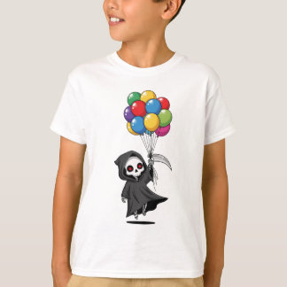 T-shirt Faucheuse flottant avec des ballons pour enfants