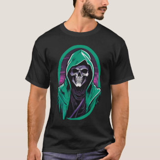 T-shirt faucheuse - Gothique Grim faucheuse Skull 