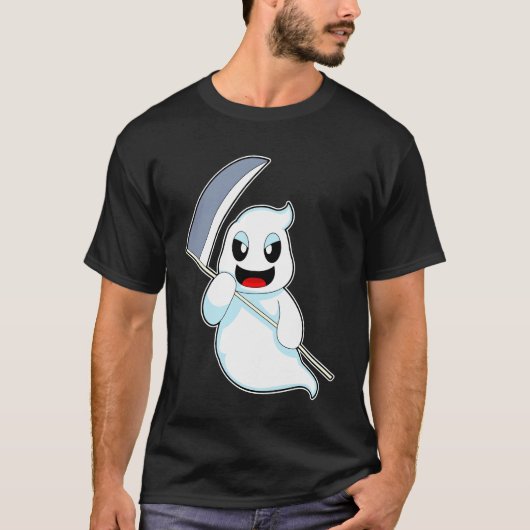 T-shirt Faucheuse Halloween Ghost (Devant)