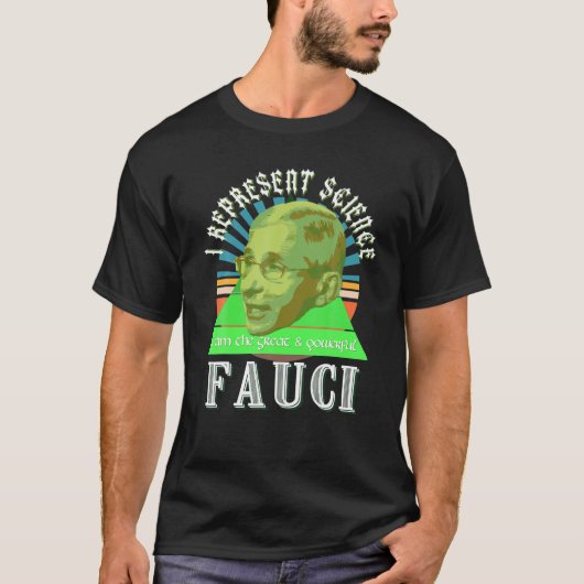 T-shirt Fauci Représenter L'Assistant Science Masque Anti (Devant)