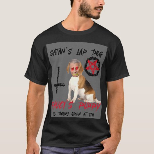 T-shirt Fauci S Puppy Satan S Lap Chien Concert Merch (Devant)