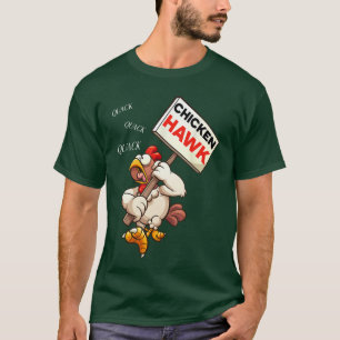 T-shirt Faucon de poulet Dessin animé drôle pour les amate