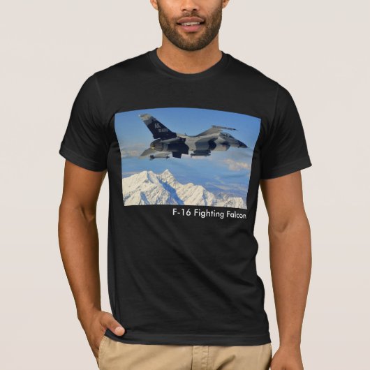 T-shirt Faucon F-16 de combat (Devant)