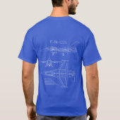 T-shirt Faucon F-16 de combat (Dos)