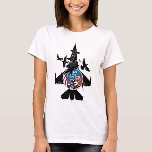 T-shirt Faucon F-16 de combat (Devant)