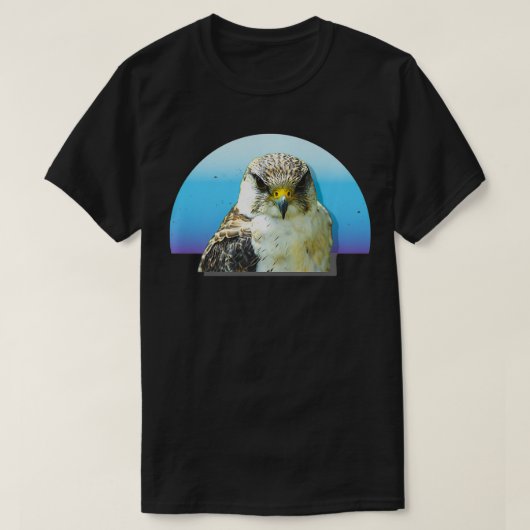 T-shirt Faucon pèlerin Observation des oiseaux Coucher du  (Design devant)