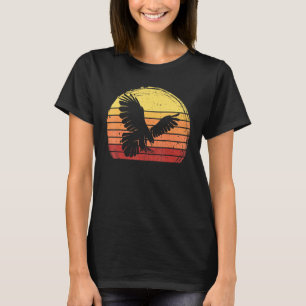 T-shirt Faucon pèlerin Vintage rétro Silhouette Soleil