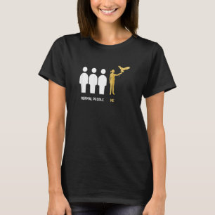T-shirt Fauconnerie féminine Ornithologie Observateur d'oi