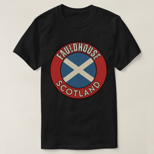 T-shirt Fauldhouse, Écosse (Design devant)
