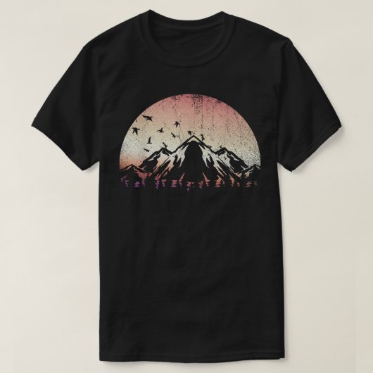 T-shirt Faune Arbres en plein air Nature Sunset Forest Mou (Design devant)
