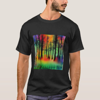 T-shirt Faune Arbres Nature Forêt Montagnes Arbres Outdo
