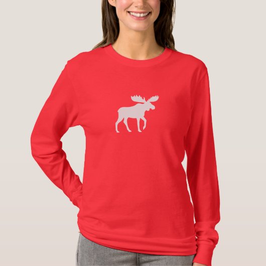 T-shirt Faune blanche d'animal sauvage de la silhouette | (Devant)