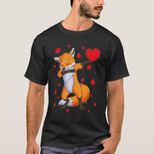T-shirt Faune Dab Animaux Dabbing Fox Valentine's Day k