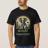 T-shirt Faune éléphante - Réhabilitation de la faune (Devant)