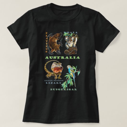 T-shirt Faune en Australie (Design devant)