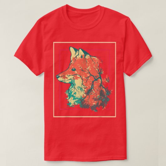 T-shirt Faune Forêt Arbres Nature Amoureux des animaux Fo (Design devant)