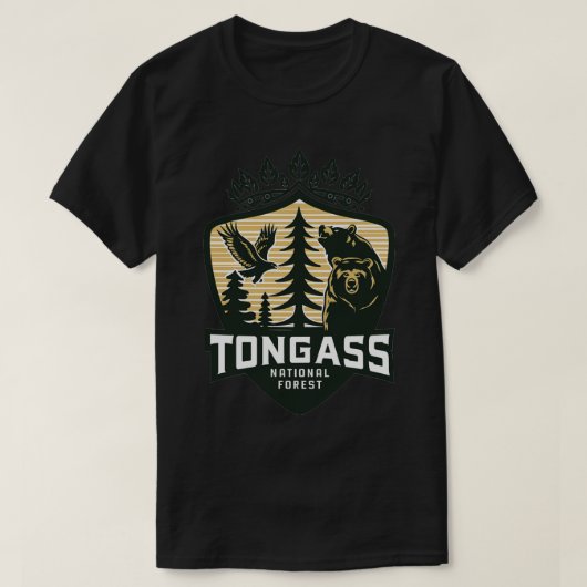 T-shirt Faune Forêt nationale de Tongass TS (Design devant)