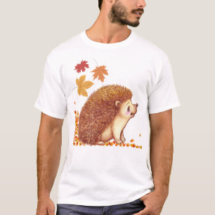 T-shirt Faune - Hérisson en automne/automne Unisex
