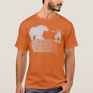 T-shirt Faune Ironique L'ours Grillant Nature Forest Premi