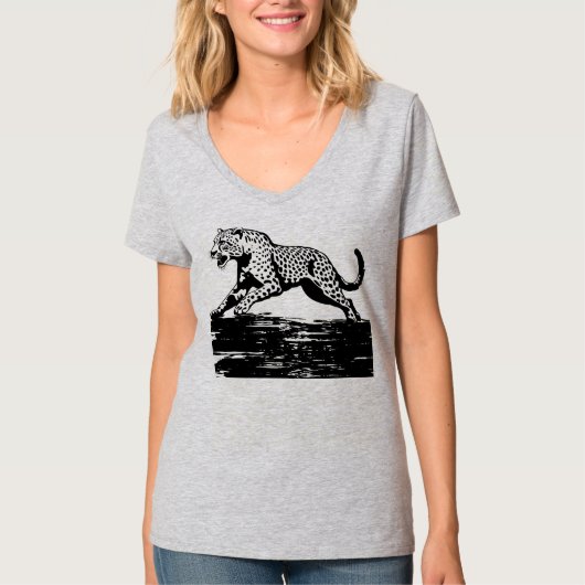 T-shirt Faune Jaguar Sprint Grey (Devant)
