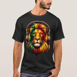 T-shirt Faune Lionne Musicien Animal Musique Lover Mignonn