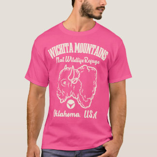 T-shirt Faune nationale des monts Wichita de style vintage