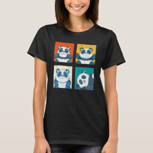 T-shirt Faune Panda Bear Cute Zoo Animal Pop Art Panda
