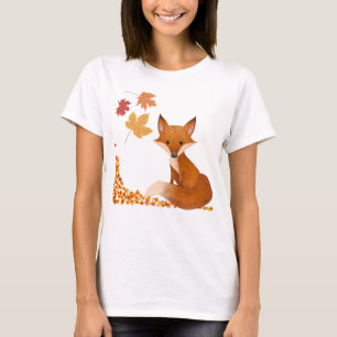 T-shirt Faune - Renard en automne/automne. Unisexe