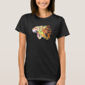 T-shirt Faune Tiger Head Faune Wilderness Predator Bi (Devant)