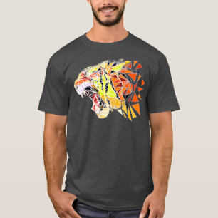 T-shirt Faune Tiger Head Faune Wilderness Predator Bi