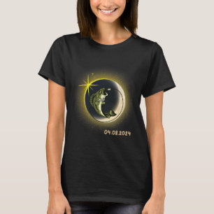 T-shirt Faune Total Éclipse Solaire 2024 Pêcher Solaire Ec