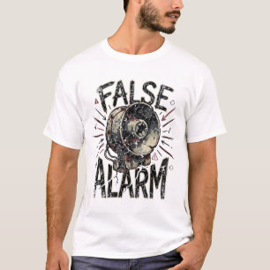 T-shirt Fausse alarme graphique mécanique de l'oeil en dét