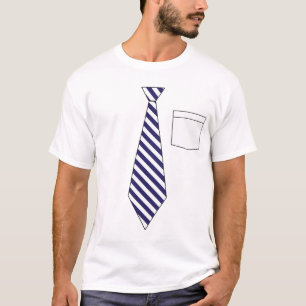 T-shirt Fausse chemise drôle de cravate