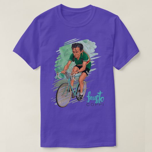 T-shirt Fausto x27il Campionissimox27 Coppi (Design devant)