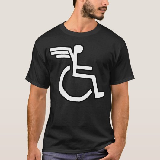 T-SHIRT FAUTEUIL ROULANT VOLANT ! (Devant)