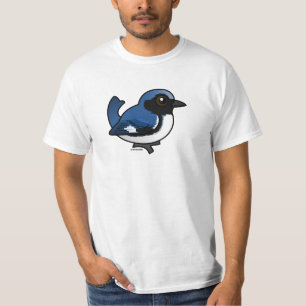 T-shirt fauvette bleue Noir-throated