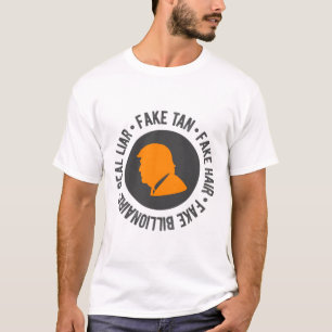 T-shirt Faux Cheveux Teint Billionnaire Vrai Menteur Votez