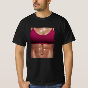 T-shirt Faux Muscle Femme Fitness Corps Femme