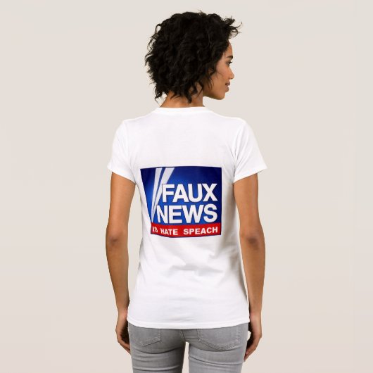 T-shirt Faux News (Dos entier)