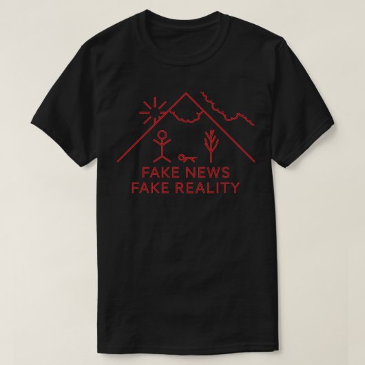T-shirt Faux News Fake Reality (Design devant)