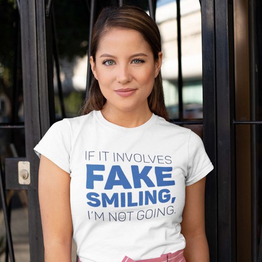 T-shirt Faux sourire