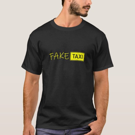 T-shirt Faux Taxi Mème drôle (Devant)