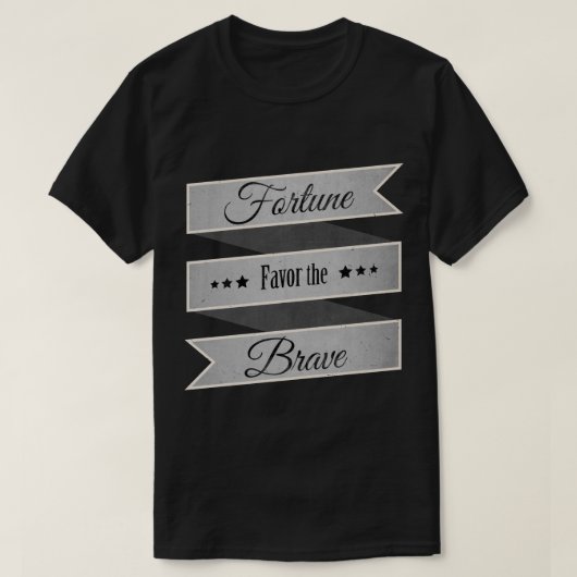 T-shirt Faveur de fortune le courageux (Design devant)