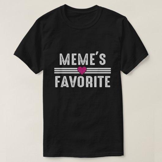 T-shirt Favori de Meme (Design devant)