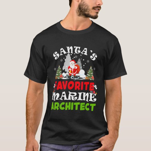 T-shirt Favori Marine Architect Funny Christmas (Devant)