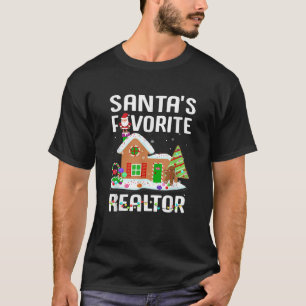 T-shirt Favori Père Noël de l'agent immobilier de immobili