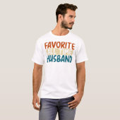 T-shirt Favorite All Time Husband (Devant entier)