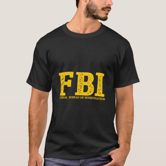 T-shirt Fbi Agent Costume Federal Bureau Of Investigation (Devant)