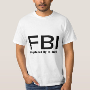 T-shirt FBI effrayé par dans les lois